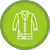 Coat Line Multi Circle Icon vector