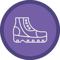 Shoes Line Multi Circle Icon vector