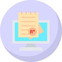 Grades Flat Bubble Icon vector