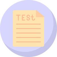 Test Flat Bubble Icon vector