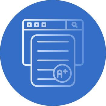 Grades Flat Bubble Icon vector
