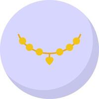 Necklace Flat Bubble Icon vector