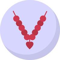 Necklace Flat Bubble Icon vector