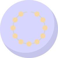 Bracelet Flat Bubble Icon vector