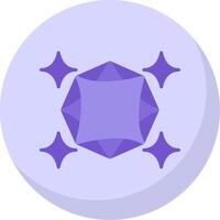 Sapphire Flat Bubble Icon vector