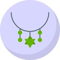 Necklace Flat Bubble Icon vector