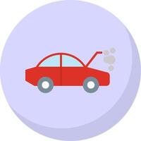 Car Breakdown Flat Bubble Icon vector