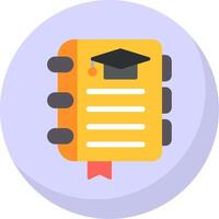 Book Flat Bubble Icon vector