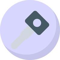 Car Key Flat Bubble Icon vector