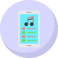 Mobile App Flat Bubble Icon vector