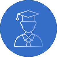 Student Flat Bubble Icon vector