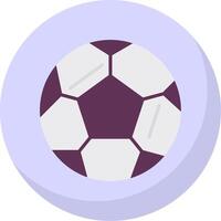 fútbol americano plano burbuja icono vector
