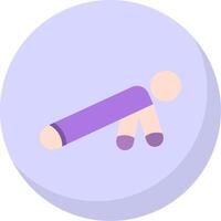 Pushup Flat Bubble Icon vector