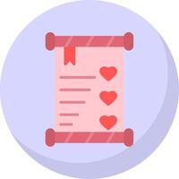 Wedding Invitation Flat Bubble Icon vector