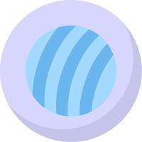 Exercise Ball Flat Bubble Icon vector