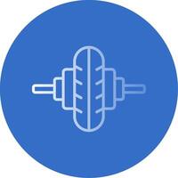 Crossfit Flat Bubble Icon vector