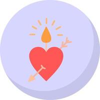 Candle Flat Bubble Icon vector