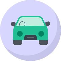 coche plano burbuja icono vector