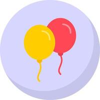 Balloons Flat Bubble Icon vector
