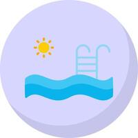 Ladder Flat Bubble Icon vector