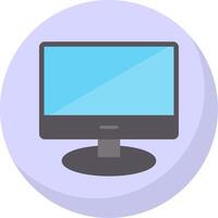 Lcd Flat Bubble Icon vector