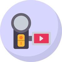 Camera Flat Bubble Icon vector