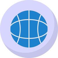 Globe Flat Bubble Icon vector