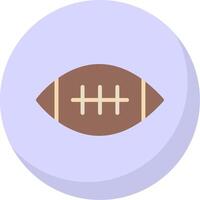fútbol americano plano burbuja icono vector