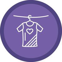Clothes Line Multi Circle Icon vector