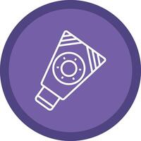 Sunscreen Line Multi Circle Icon vector
