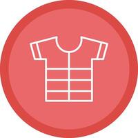 Shirt Line Multi Circle Icon vector