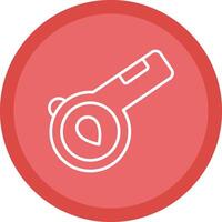 Whistle Line Multi Circle Icon vector