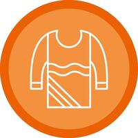 Sweater Line Multi Circle Icon vector