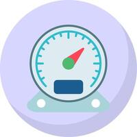 Gauge Flat Bubble Icon vector