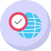 Internet Flat Bubble Icon vector