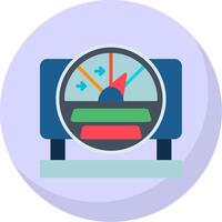 Gauge Flat Bubble Icon vector