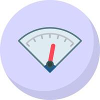 Gauge Flat Bubble Icon vector