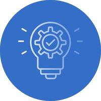 Idea Flat Bubble Icon vector