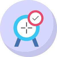 Target Flat Bubble Icon vector