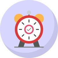 Alarm Flat Bubble Icon vector