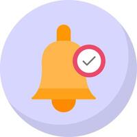 Bell Flat Bubble Icon vector