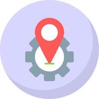 Location Flat Bubble Icon vector