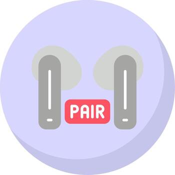 Pairing Flat Bubble Icon vector