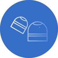 Earbuds Flat Bubble Icon vector