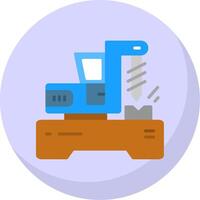 Machine Flat Bubble Icon vector