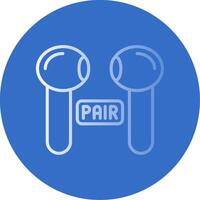 Pairing Flat Bubble Icon vector