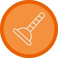 Plunger Line Multi Circle Icon vector