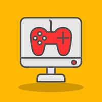 Game Development Filled Shadow Icon vector