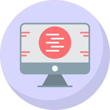 código desarrollo plano burbuja icono vector
