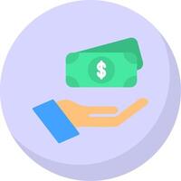 Money Flat Bubble Icon vector